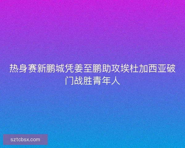 热身赛新鹏城凭姜至鹏助攻埃杜加西亚破门战胜青年人