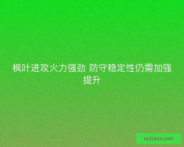 枫叶进攻火力强劲 防守稳定性仍需加强提升